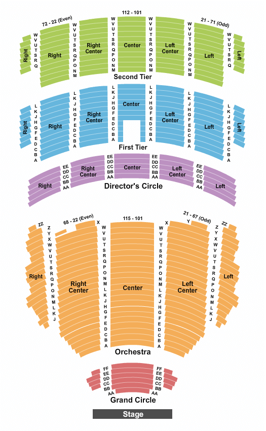 Benedum Center Back to the Future Seating Chart